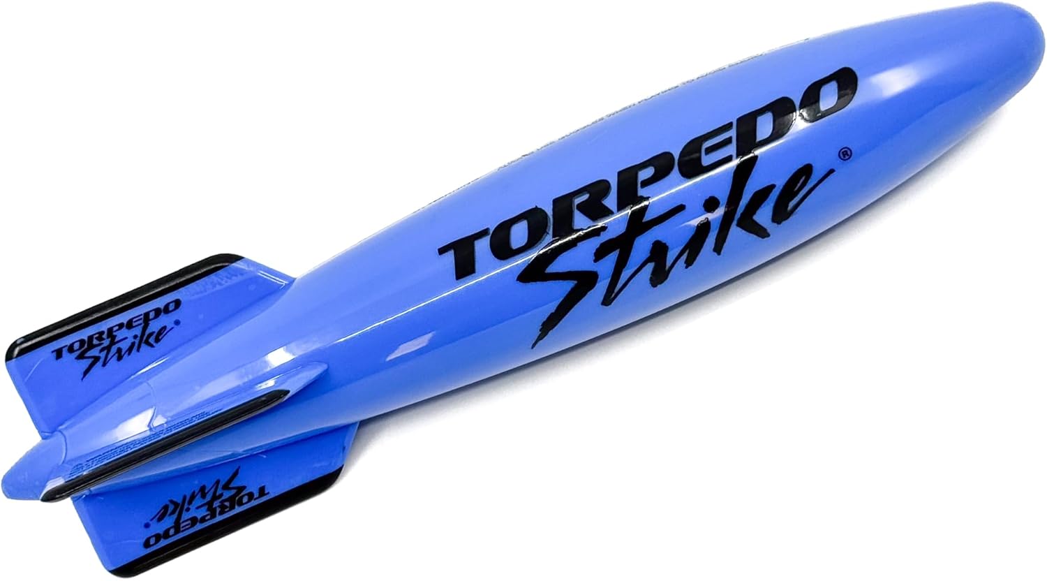 DartFin 11.25" Pro Size Pool Torpedo Rocket Glides Up to 40 Feet Like Underwater Football for Passing Games Large Diving Toy Glider (Ocean Blue)