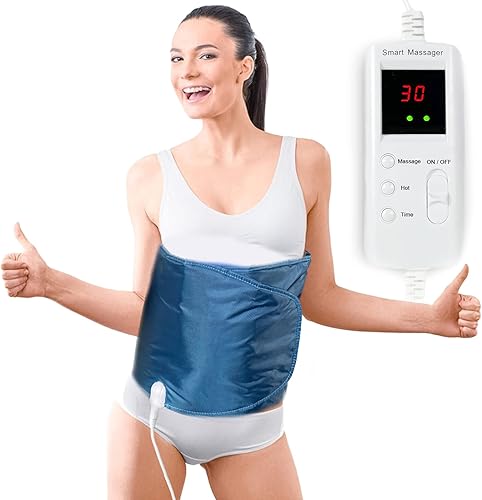 Cinturón eléctrico de 360 ° de círculo completo, herramientas de calefacción para aliviar el dolor de espalda y cintura, uso enchufable, 2.86 libras