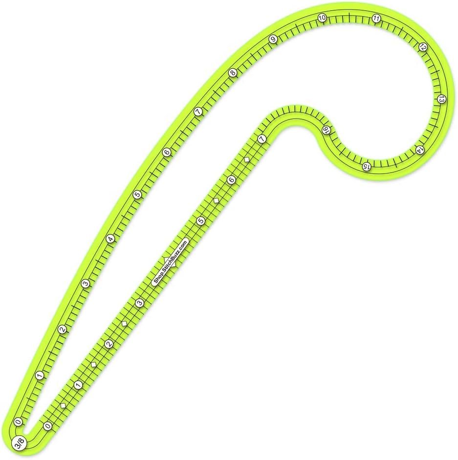 3/8th inch .375 French Curve Ruler