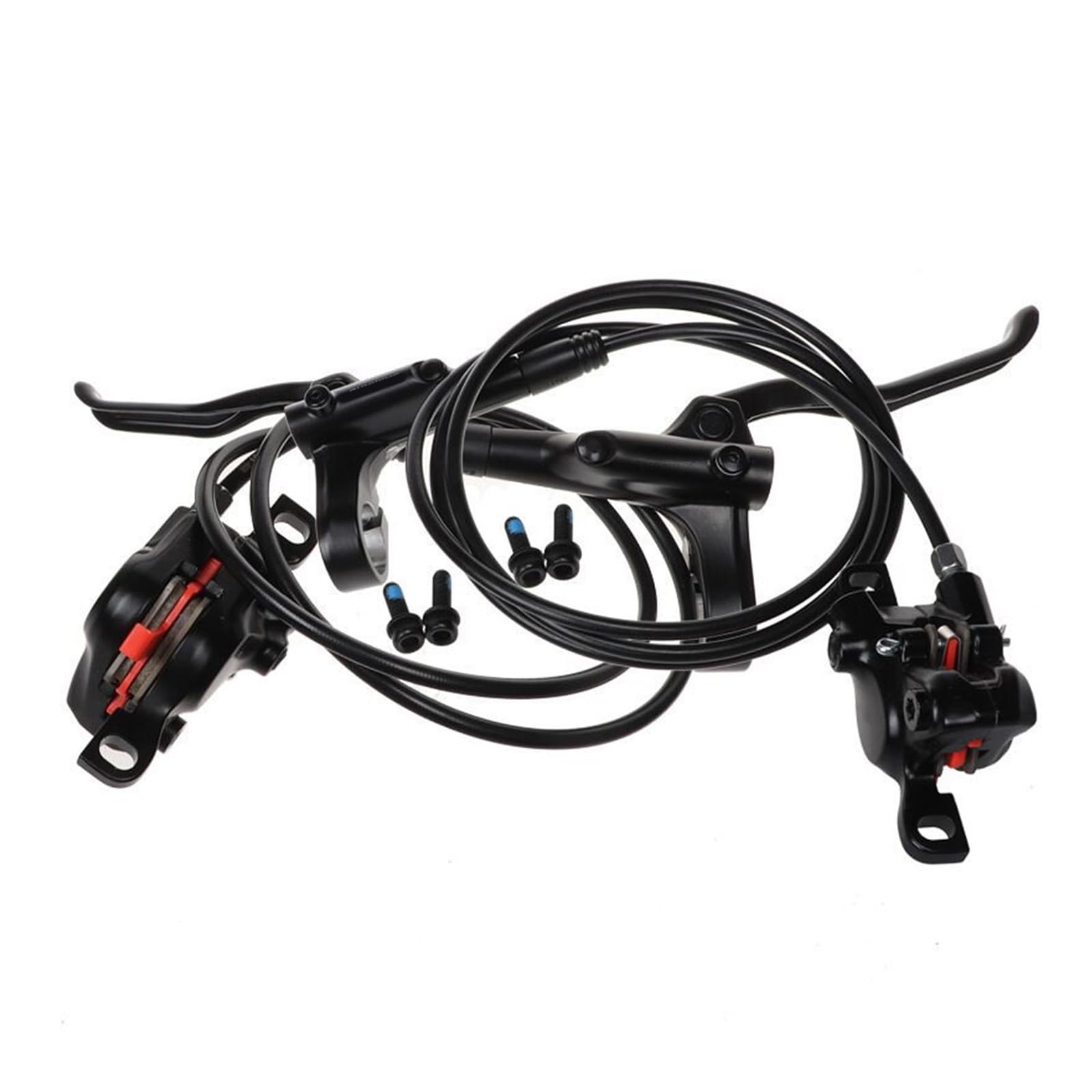 Ljmyy Powerful Hydraulic Disc Brake Set For Mountain Bikes Including 800mm And 1450mm Brake Cables