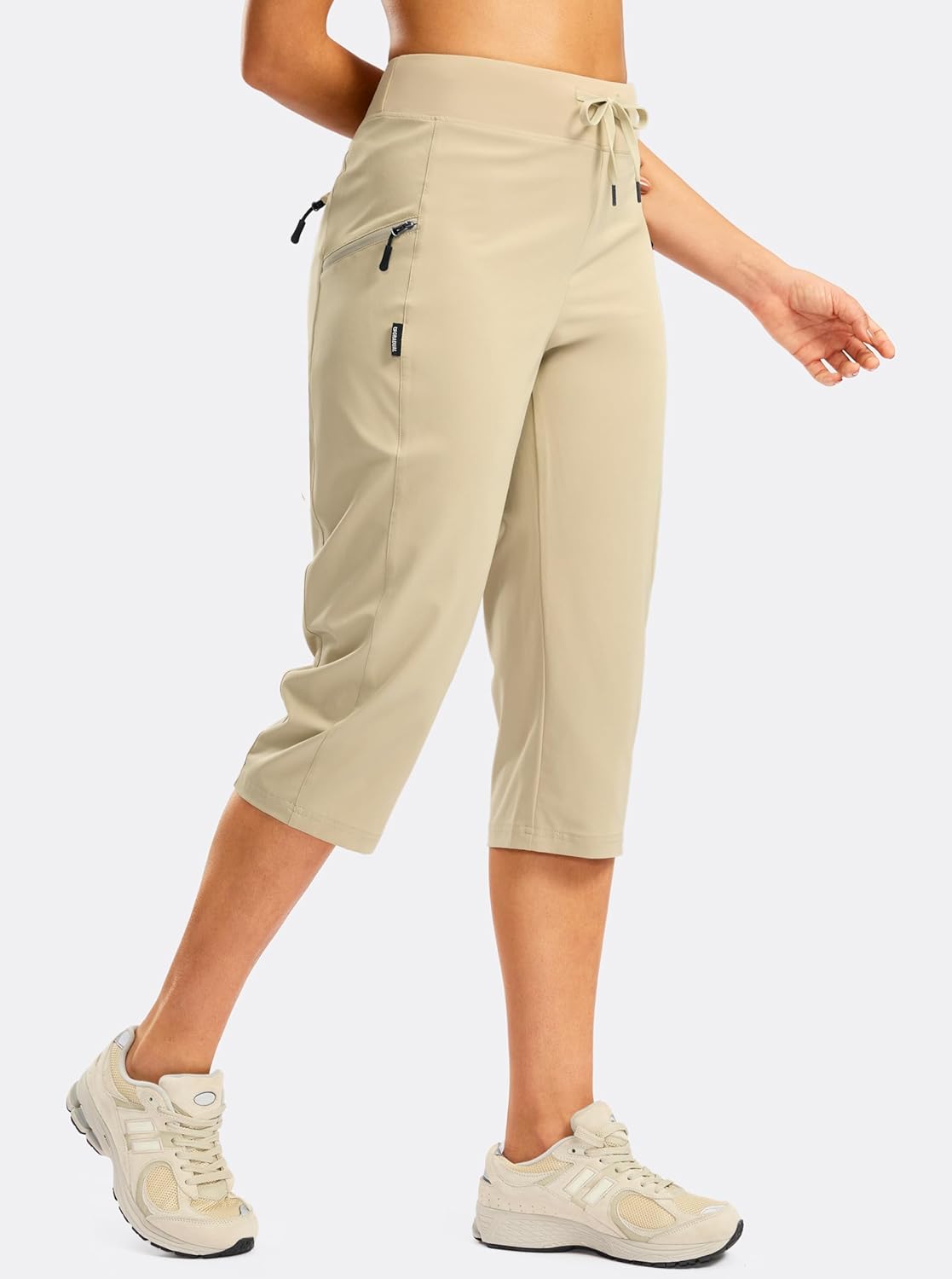 G GRADUAL Women's Capri Pants with 3 Zipper Pockets Lightweight Quick Dry Hiking Travel Capris Pants for Women Casual Summer - Image 6