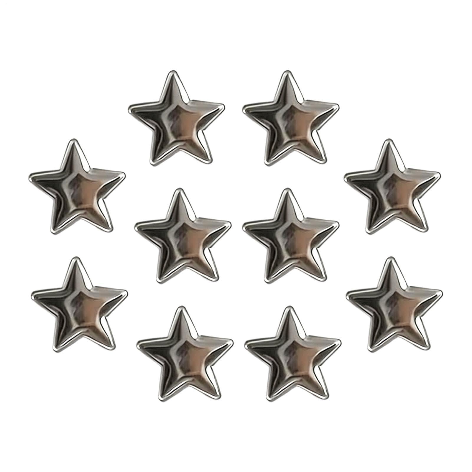 Imanes de estrellas plateadas para fijar notas sin rayar tu cocina