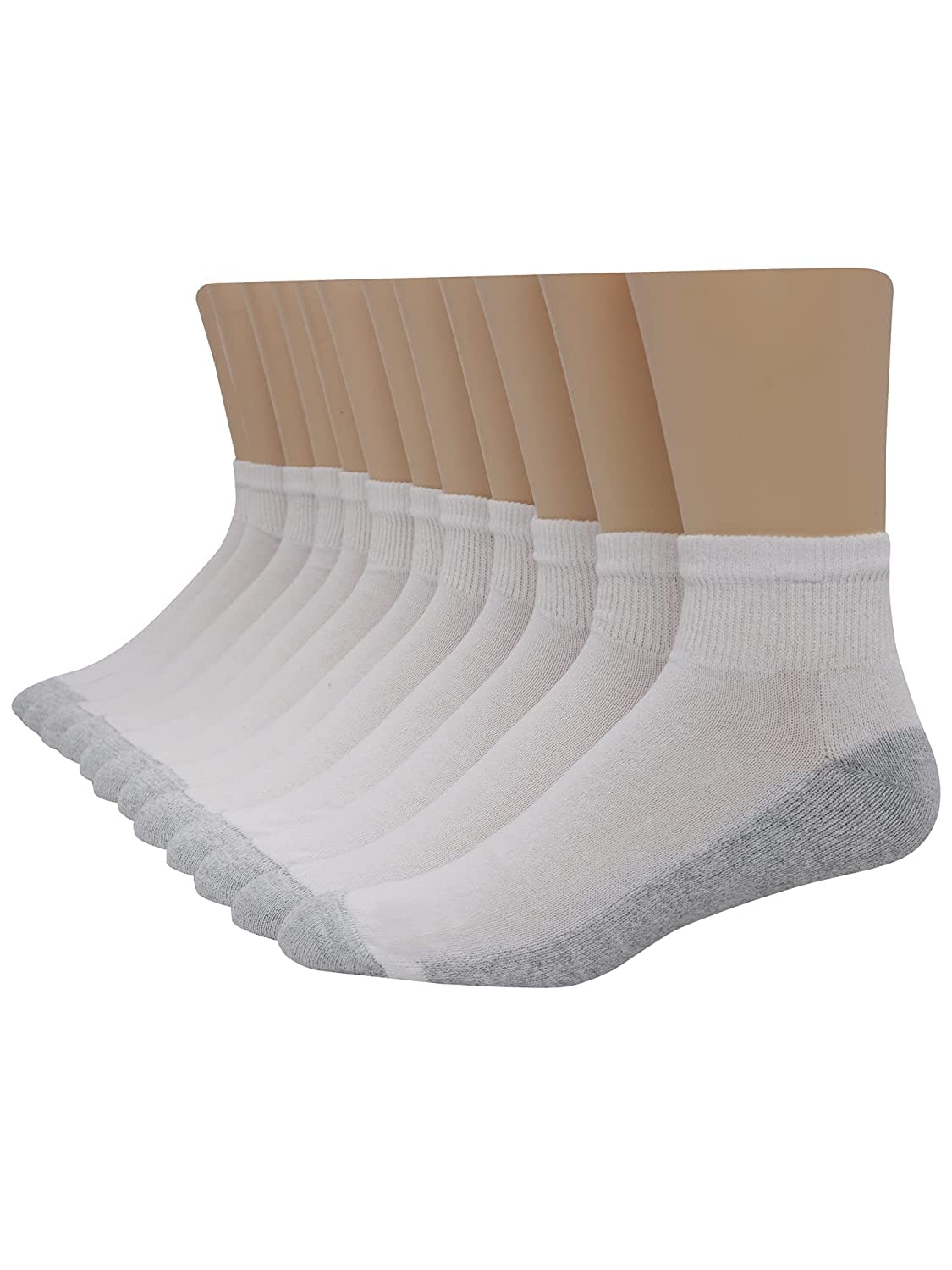 Size 6-12 Hanes mens Double Tough Ankle Socks