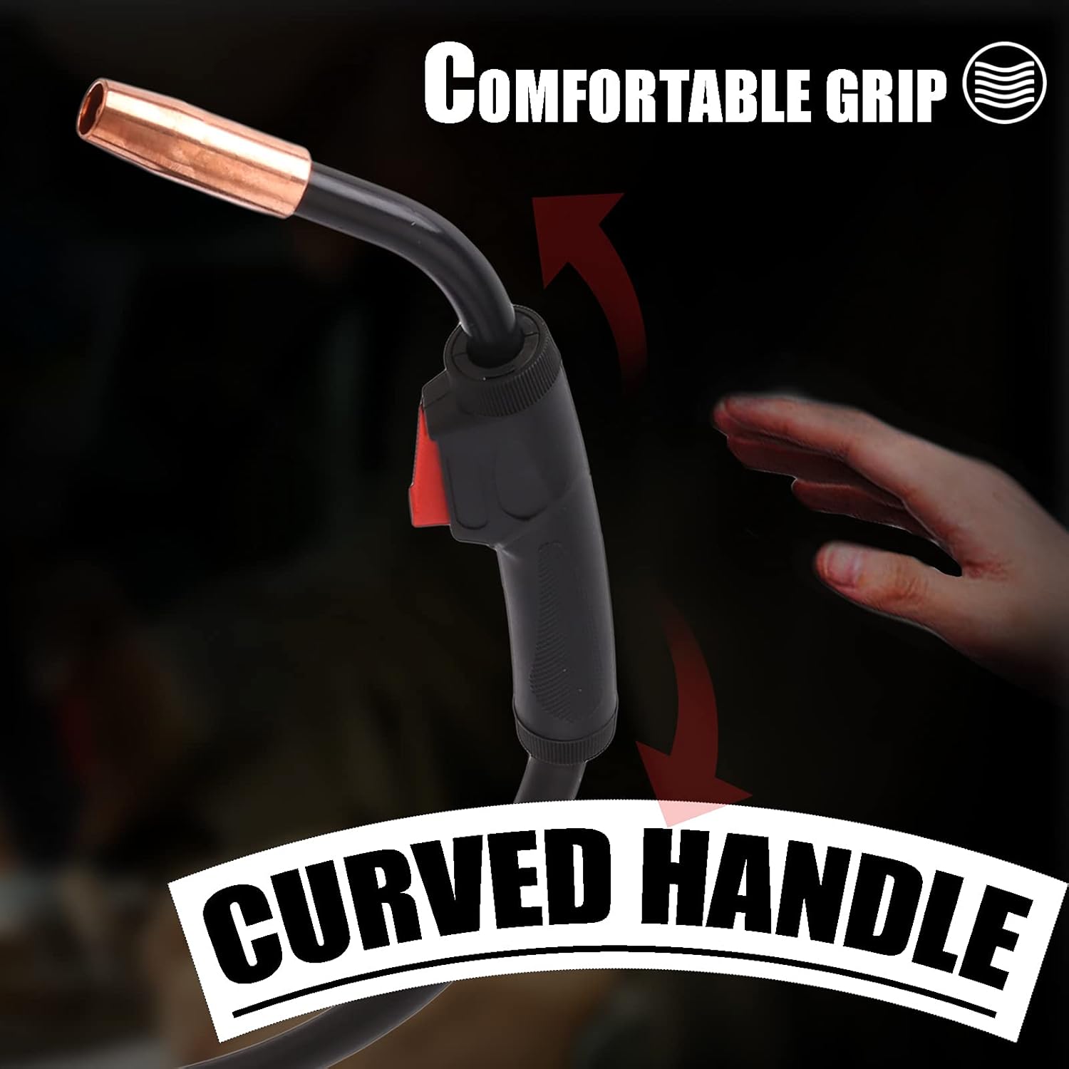 Comfortable Curved Handle