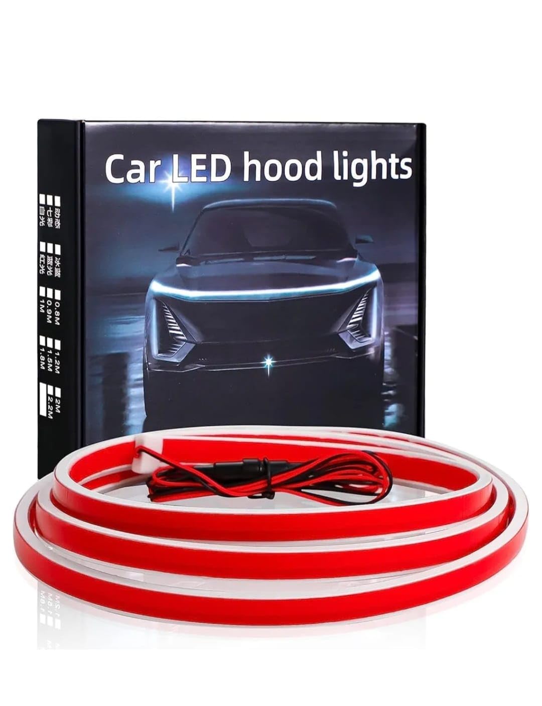 Car LED Hood Light Strip for Cars, Universal 12V Flexible Daytime Running Light, Waterproof LED DRL Strip, Engine Hood Decorative Light, Easy Installation, White for Cars, SUVs & Trucks-picture-29