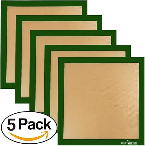 Miniatura 2 de 5 láminas de silicona de 14 x 14 pulgadas antiadherentes para secado de cuero de frutas compatibles con modelos Excalibur Deshidratador de 9 y 5