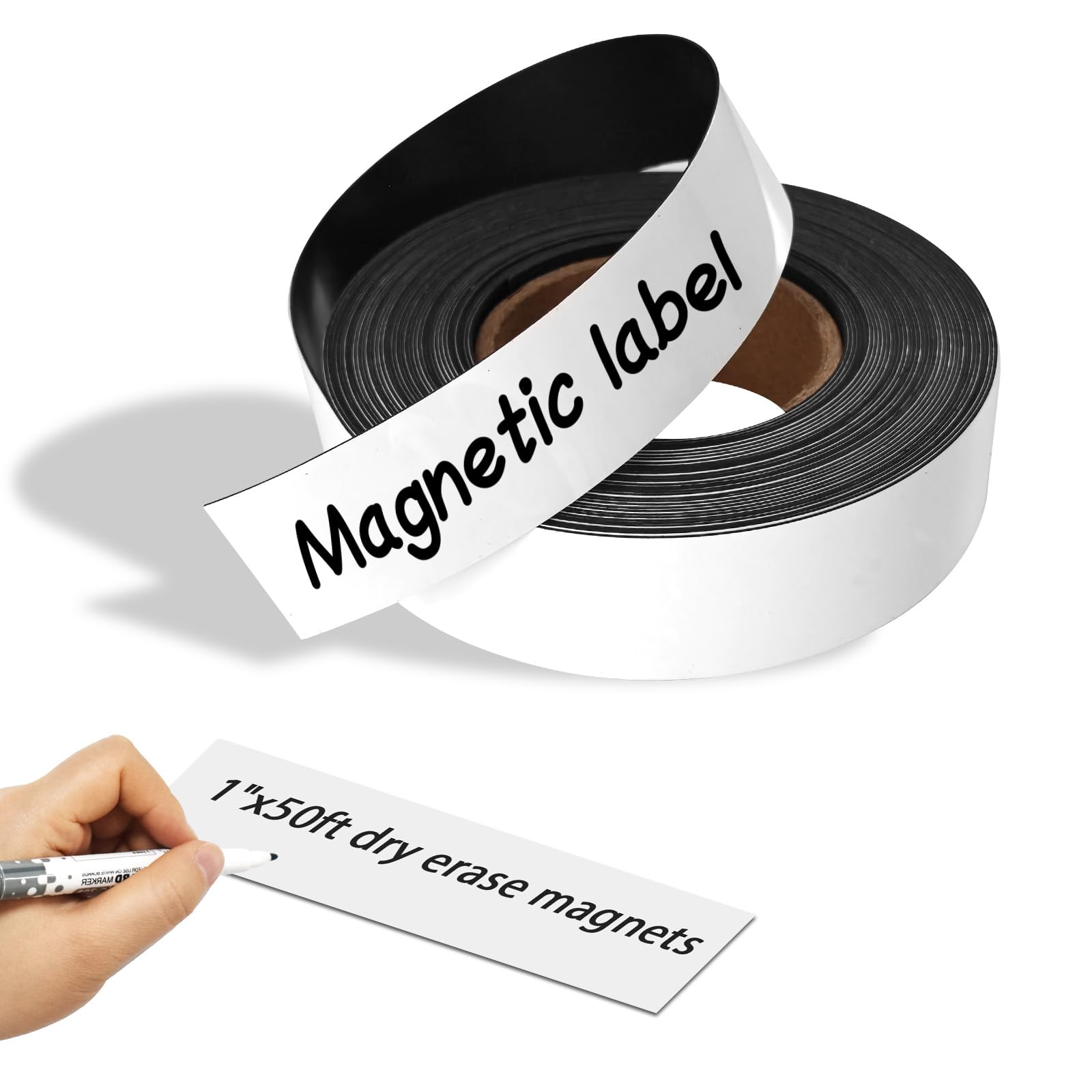 Magnetic Dry Erase Labels - 30ft Roll -10 Magnetic Dry Erase Labels - 30ft Roll -10