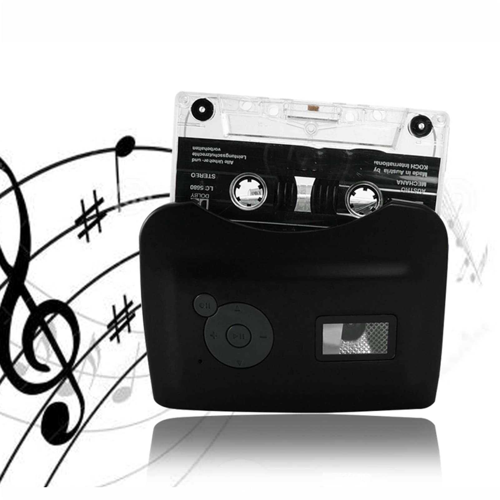 EZCAP230 STEREO CASSETE NASCHI A CONVERTER MP3 con Cuffie, Conversione Rapida per Appassionati di Musica, Design Portatile per L'uso A Casa