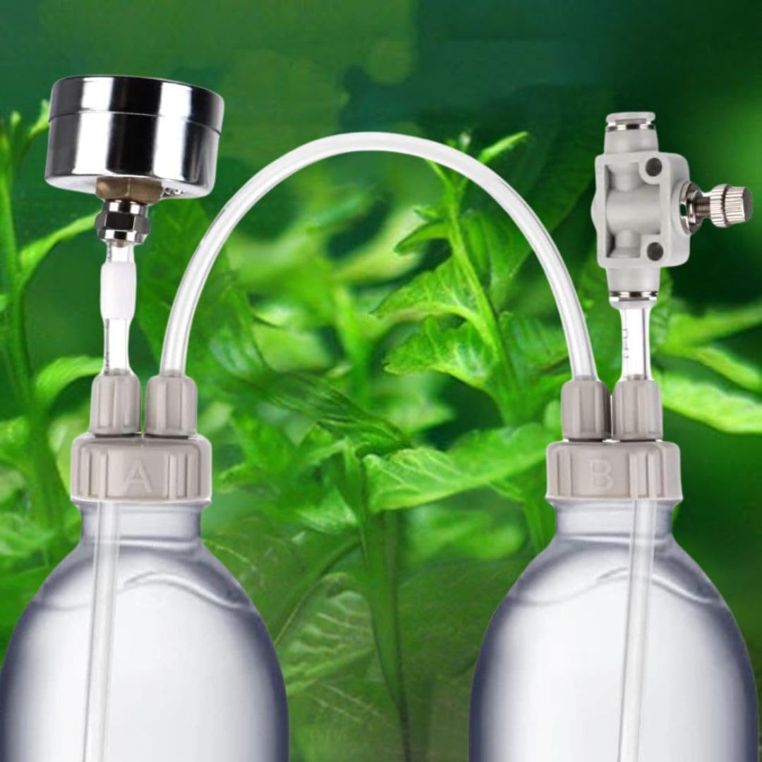 VAYINATO® DIY CO2 Generator System Kit, DIY CO2 Aquarium Regulators, CO2 Accessories with Tube Valve Gauge Bottle Cap Kit for Aquarium Moss Plant (Baking soda+Citric Acid - Not Included) (B0D7H7ZWD2) Amazon Price History, Amazon Price Tracker