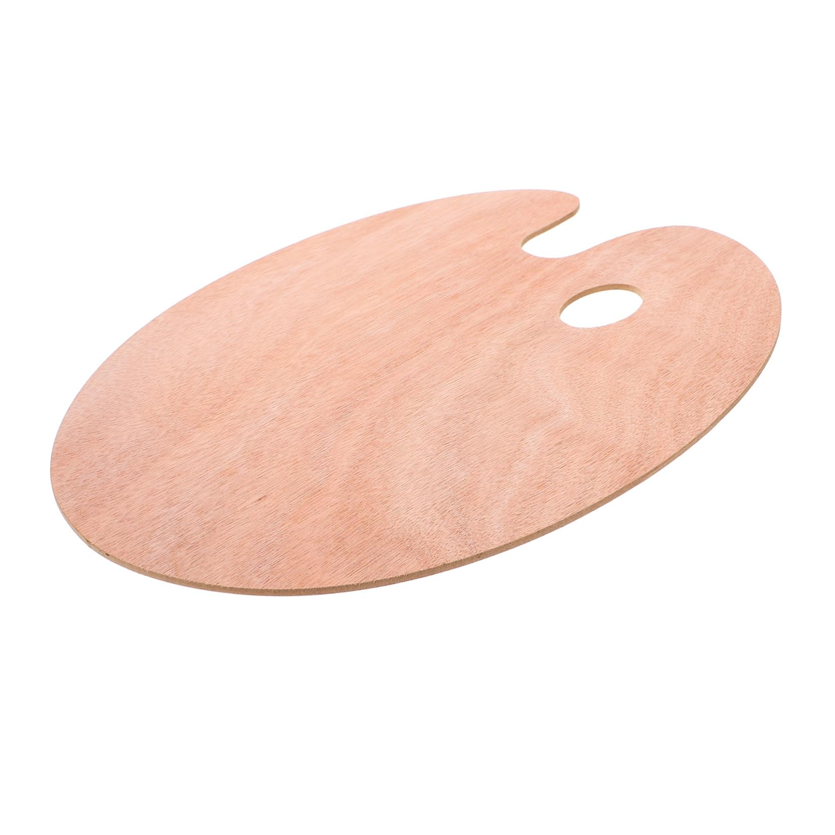 Housoutil 5 Pièces Palette de Peinture Ovale avec Trou pour Pouce Surface Lisse Antidérapante Palette Ergonomique pour Artistes