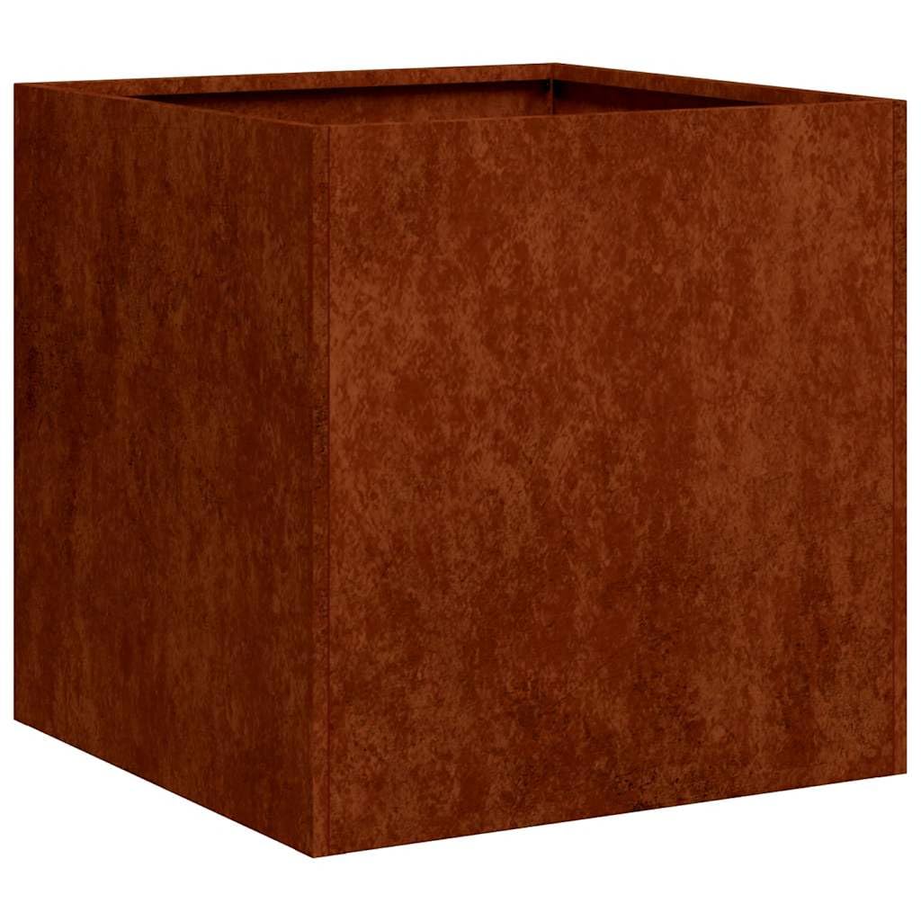 vidaXL Planter Rusty 40x40x40 cm Weathering Steel, plant pot, plant stand, raise bed, planter stand, plant tray, garden planter, outdoor planter