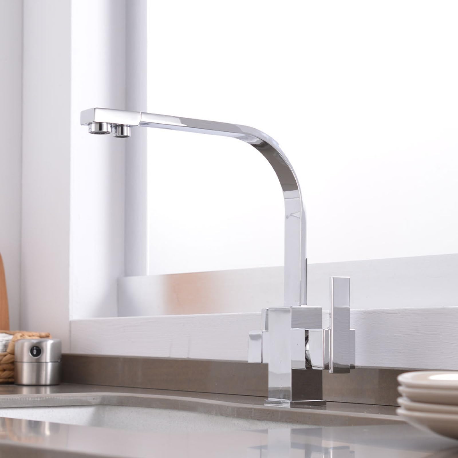 Kitchen Copper Hot and Cold Water Purification Sink Faucet