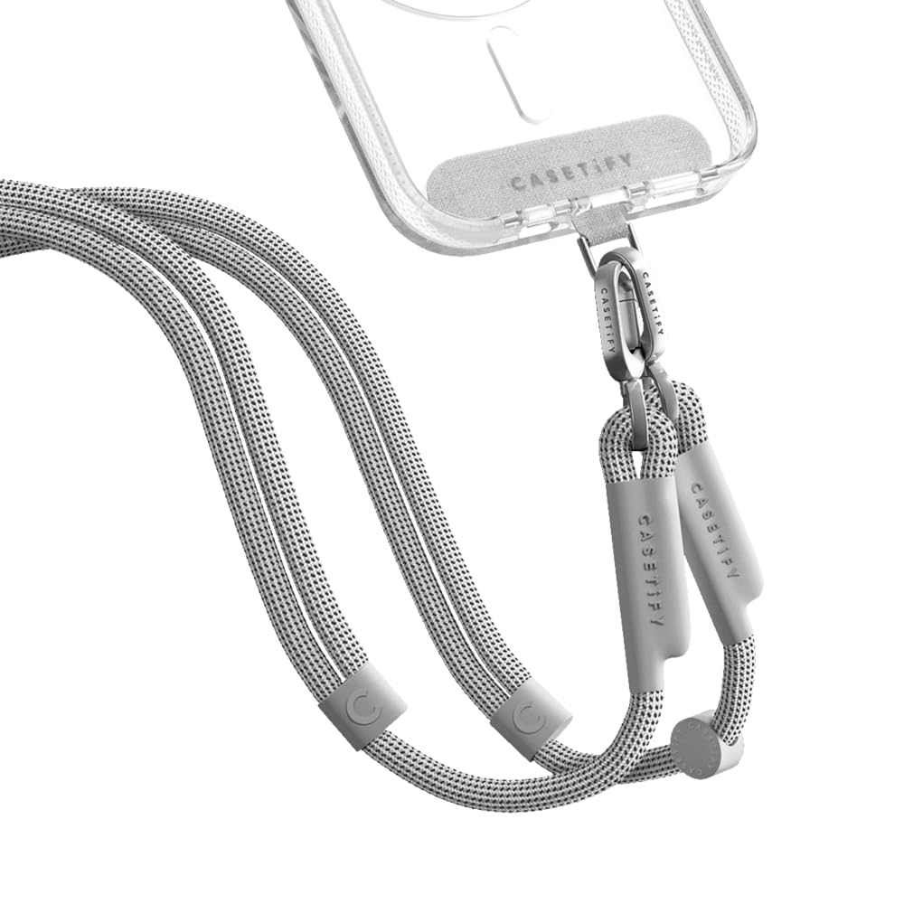 Amazon.com: CASETiFY 8mm Rope Cross Body Strap with Card - Heather