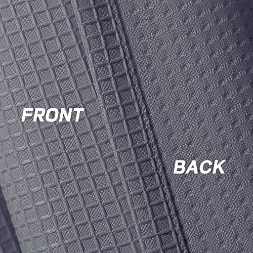 Homerry Grey Valances For Kitchen Windows, Waffle Woven Textured Valance Curtains Waterproof Window Covering Tier Curtains Small Window Curtains For Bathroom Kitchen Bedroom, Grey 60" W X15 L #TOP5