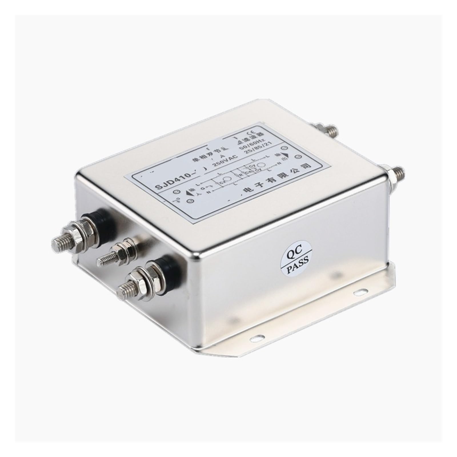 Filtre d'alimentation secteur 6A SJD410 élimine bruits électriques 220V