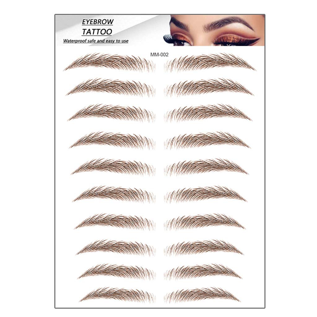 Amazon.com : Makeup Shaping Brow Hair-Like Eyebrows 4D Authentic Brow  sticker Grooming Shaper Tattoo Tattoo Sleeves Women (2-B, One Size) :  Beauty & Personal Care