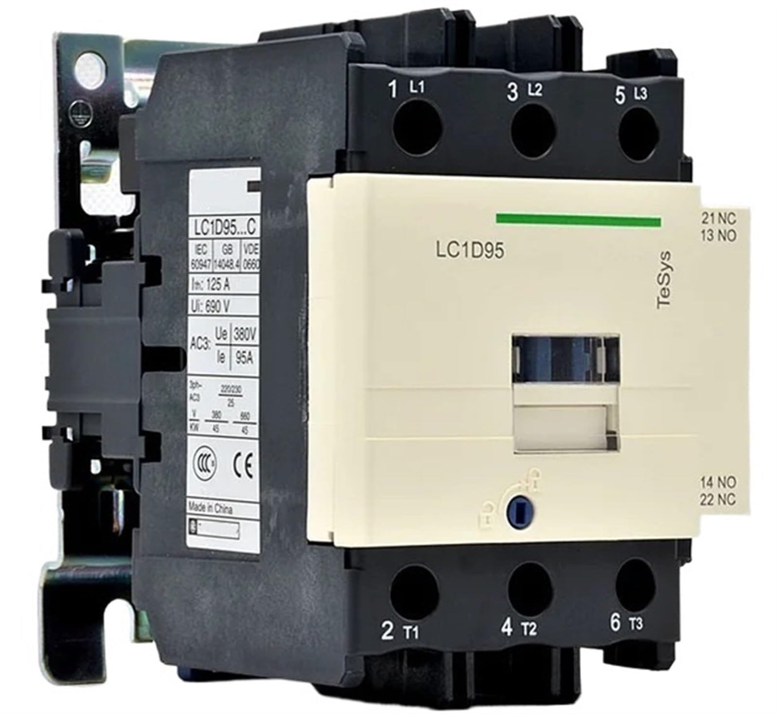 ZHWTISNPE LC1D95 B7C C7C E7C F7C M7C Q7C 24V 36V 48V 110V 220V 380V AC Contactor(Ac48v)