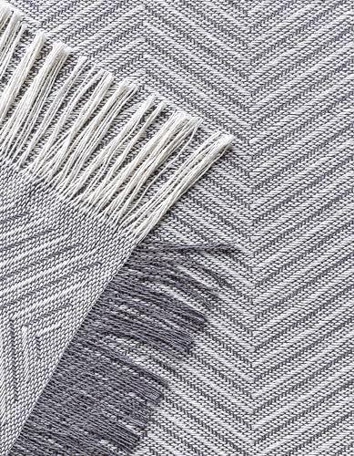 Todocama - Colcha Multiusos Sofa, Manta Foulard, Plaid para Cama, Cubresofa Cubrecama, Jarapas, Fabricado en España, Espiga. (125x180cm, Gris Oscuro). - imagen 5