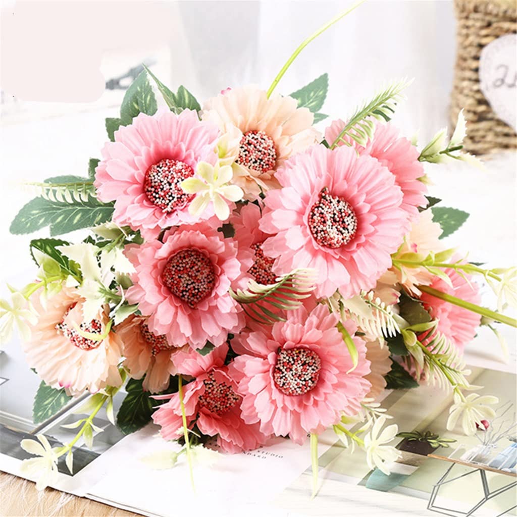XDLEDMKIZ Artificial Silk Bouquet Decoration Artificial Peony Wedding Banquet Garden Party Home Decoration Artificial Flowers Interesting