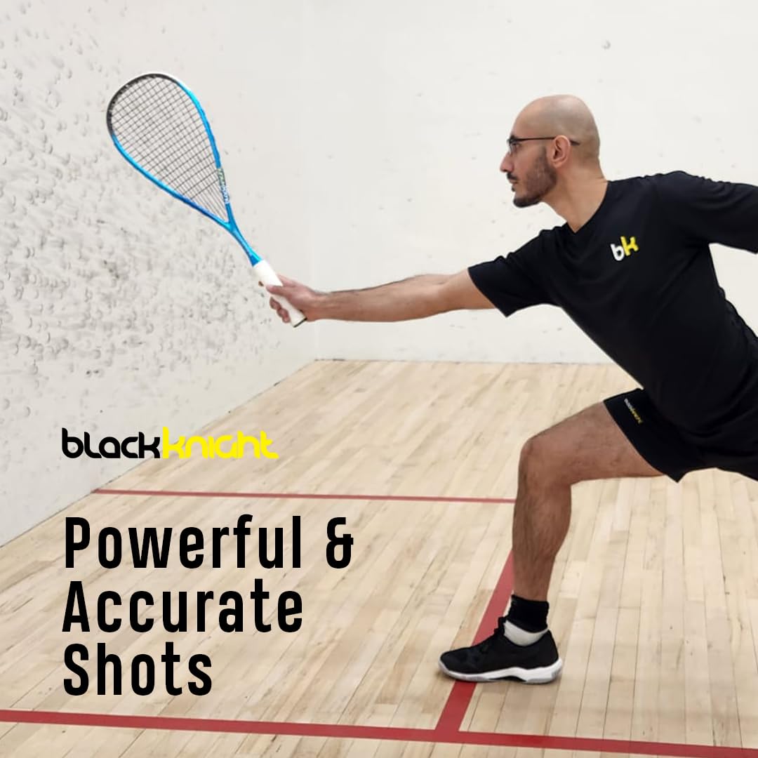 black knightスカッシュラケット　リフレクス Amazon | Black Knight Quicksilver H2スカッシュラケット - 丈夫で