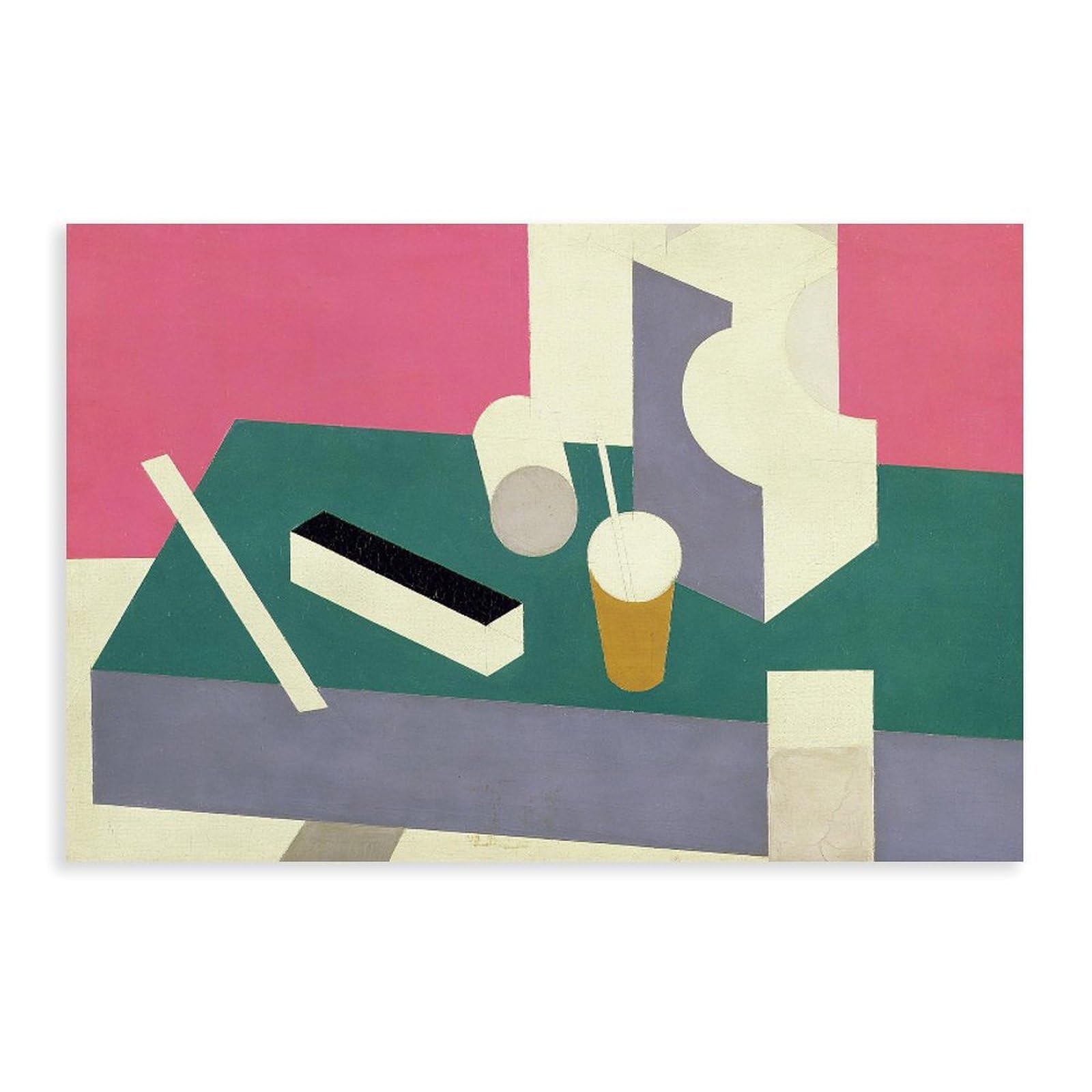 DFJyjFGJJ Patrick Henry Bruce,Still Life, 1929 To 1930 By Patrick Henry Bruce Poster Print for Teen Boys Room Wall Art Canvas Painting 20" L X 30" W