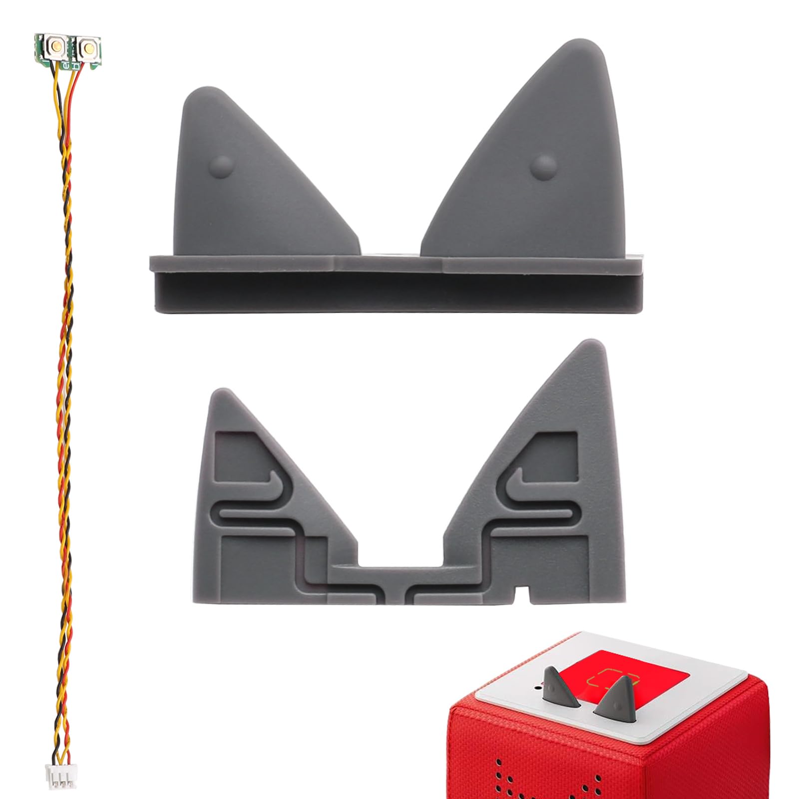 Alternative Cable for Toniebox Contains Electronic Buttons Replacement Ears (Cable and Ear)