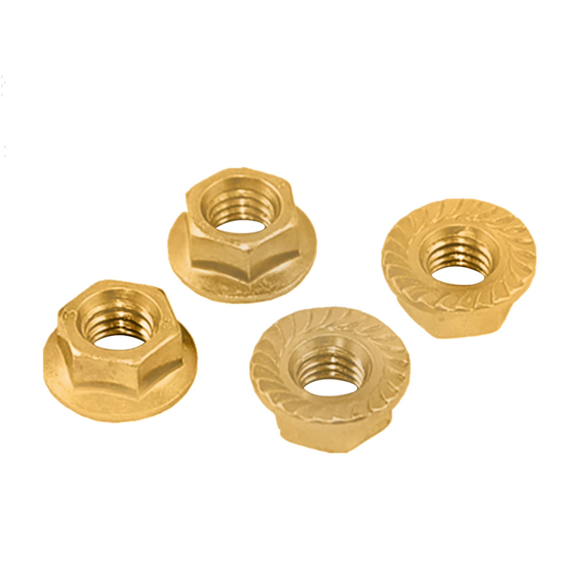 Rely®⇒VP INDUSTRIES (Pcs-25) M6 Hex Flange Nut Non-Slip Lock Nut Mild Steel