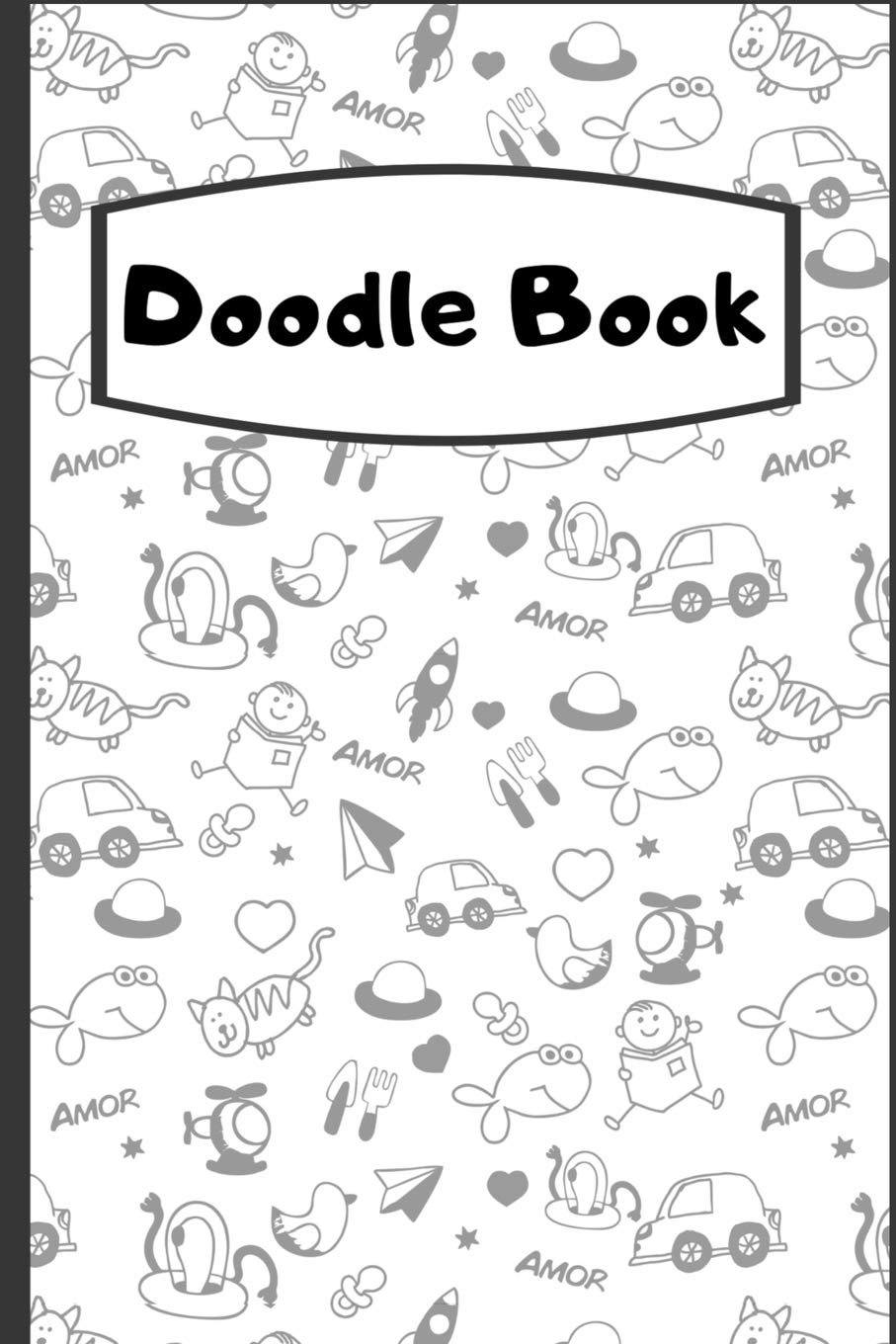 Doodle Book - Blank Drawing Pages For Kids: 150 blank pages for drawing and doodling, 6 x 9 flexible paperback