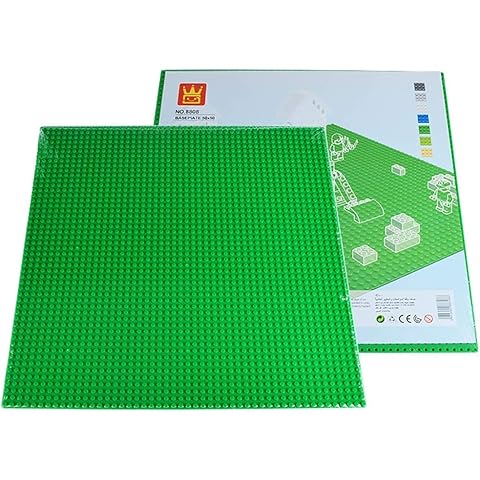 Classic Baseplates 16"x16" Building Board Base Plates for Girls Boys, 50 x 50 Hole Construction Toys Accessories Bases Compatible with Lego Cover