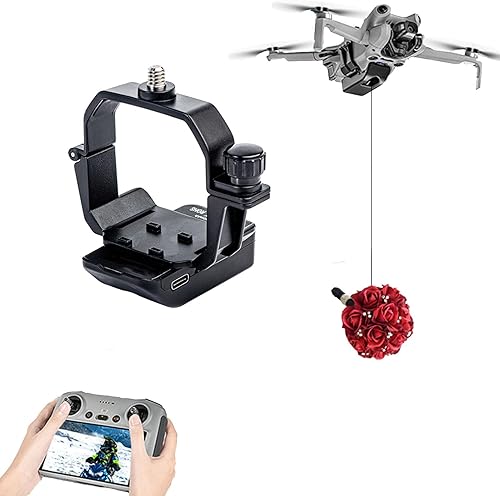 Miniatura 1 de Airdrop - Dispositivo de liberación de entrega de transporte de carga útil para DJI Mini 4 Pro Drone Thrower Airdrop Sistema de caída para Mini 4