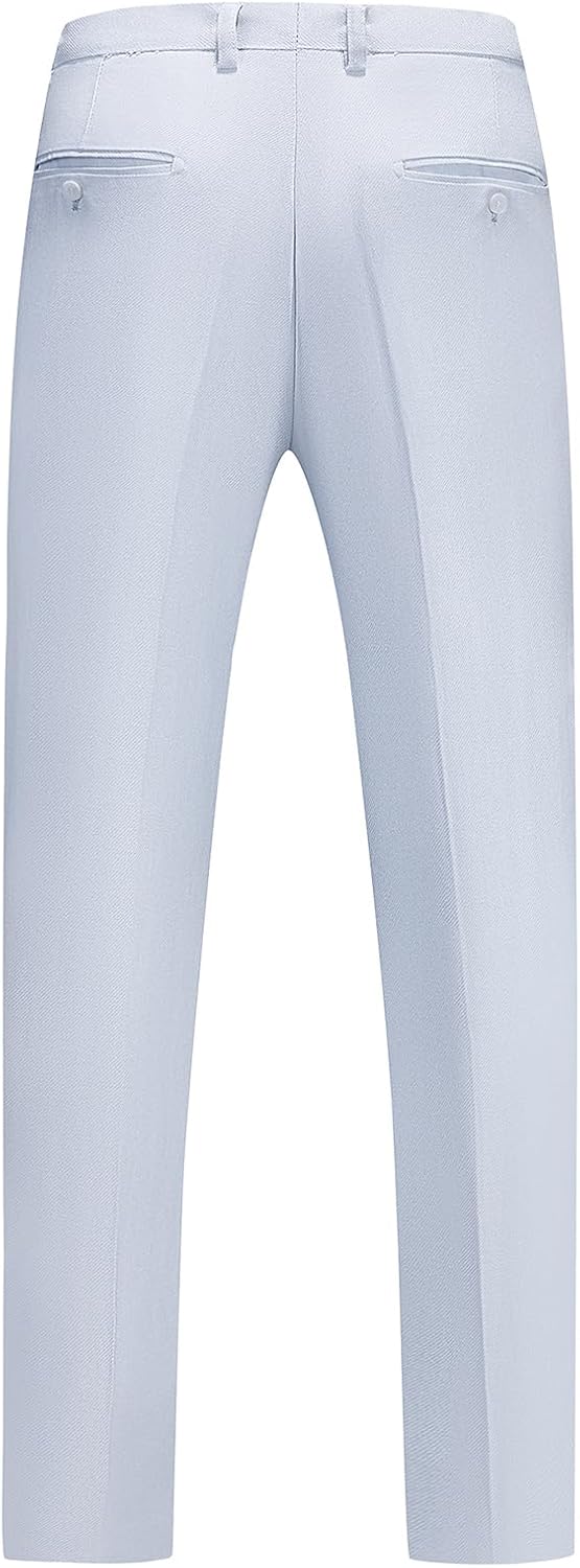 KUDORO Suit for Men Slim Fit 3 Piece Casual Business Wedding Tuxedo Suit Jacket Vest Pants Set - Image 7