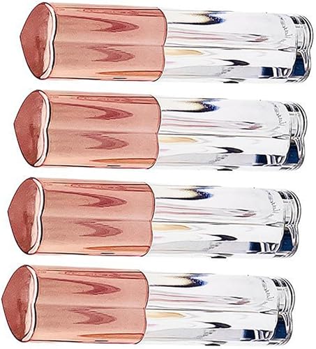 Beavorty 8 unidades de brillo de labios botella vacía transparente lápiz labial pequeño muestra de lápiz labial contenedores de brillo de labios