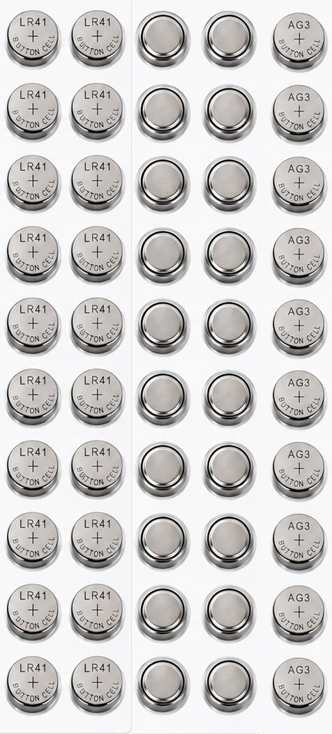 generic Dreamy Button Cell Batteries LR41 AG3 392A 1.5v Alkaline Batteries for Compatible Electronic Devices (Pack of 50 Batteries)-picture-18