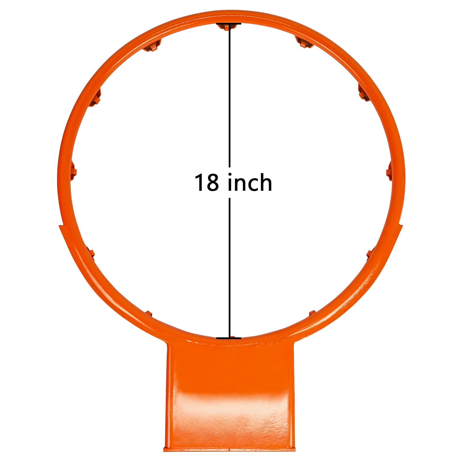 Aoneky Canestro da Basket da Muro Φ45 cm, Anello in Acciaio Massiccio da 18mm, Tabellone per Allenamento di Basket Interno e Esterno
