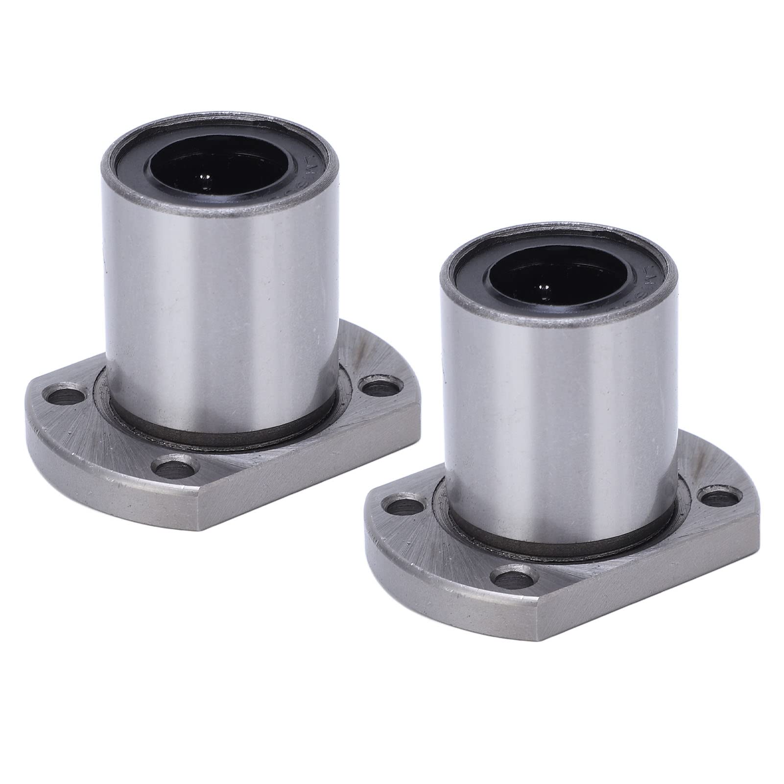 2 Pièces Roulement à Billes Linéaire LMH16UU 16mm Conception de Bride en Acier Idéal Roulement à billes à mouvement linéaire pour les Axes CNC
