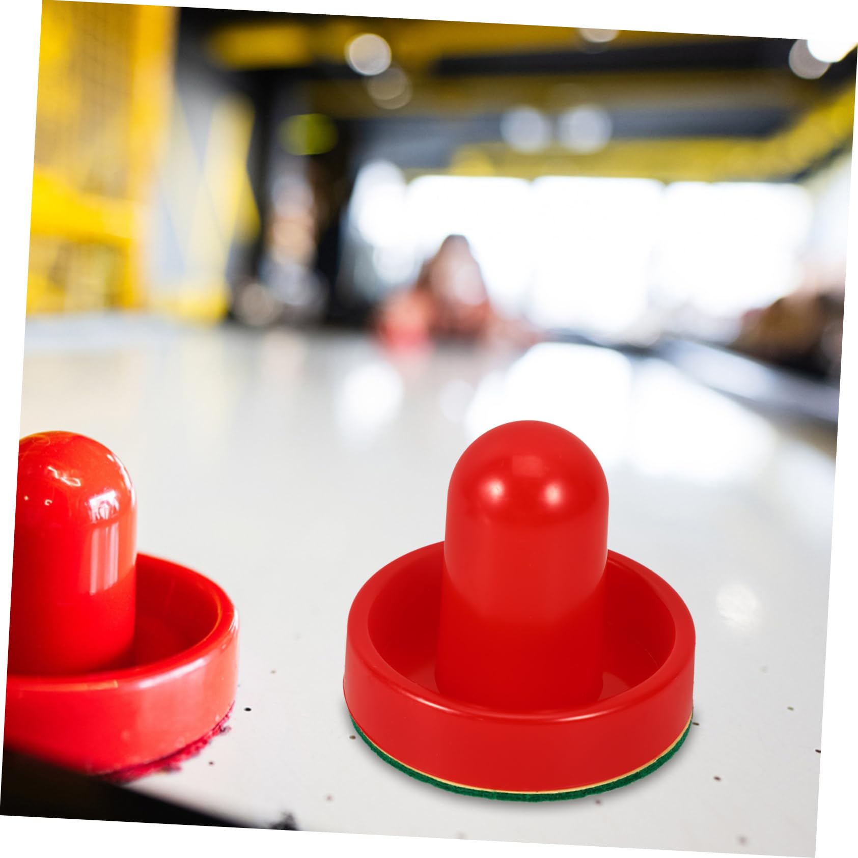 Dzxin Air Hockey Zubehör Set - 2 Schieber & 4 Pucks Für Tischhockey Ersatz