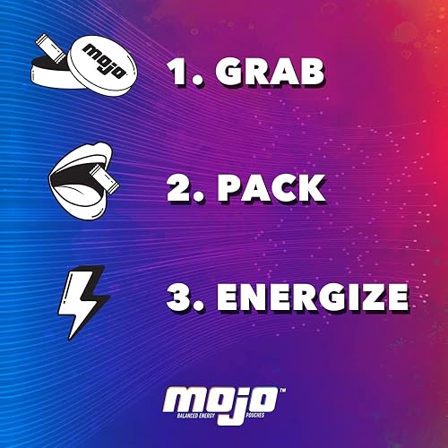 Miniatura 4 de Mojo Bolsas de energía equilibradas  Alternativa de bebida energética más saludable  Sin azúcar y calorías con ginseng, yerba mate, vitaminas B y