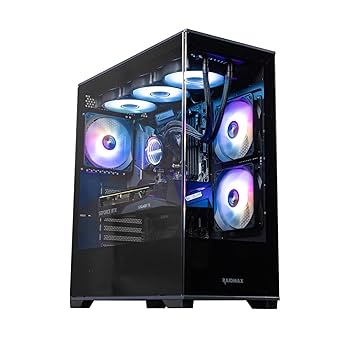 Amazon.com: Raidmax i801 Tempered Glass Aqua View Case