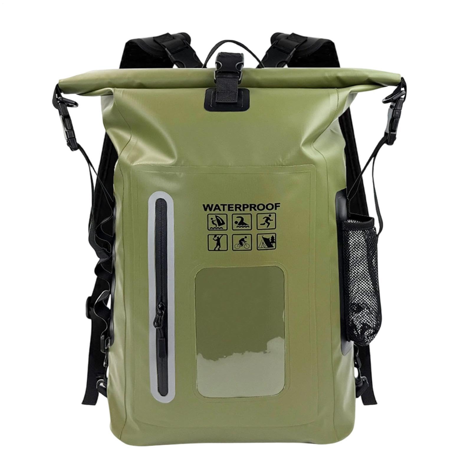 Zaino Dry Bag Impermeabile Capacità Elevata Chiusura A Rotolo Ultraleggero | Zaino Impermeabile Da Trekking Per Uomo E Donna Per Rafting Kayak Nuoto Snowboard Viaggi Outdoor