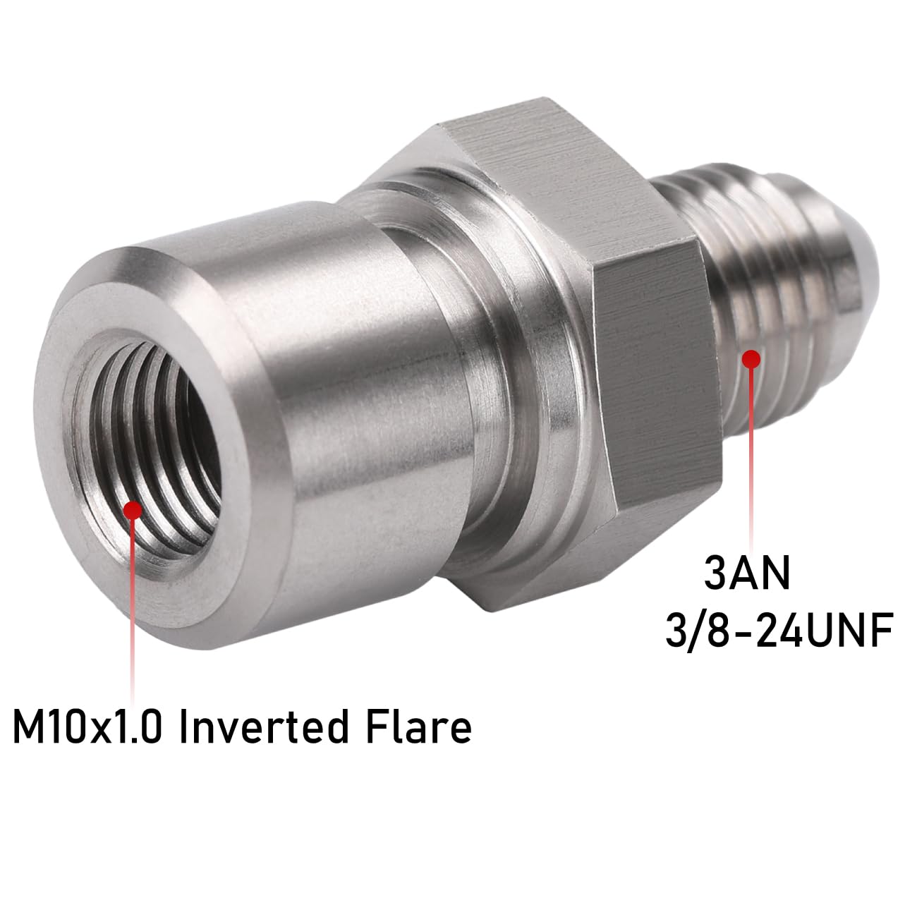 M12 X 1 Male To M10 X 1 Female Brake Pipe Hardline In BRASS Adaptor - Foto 13