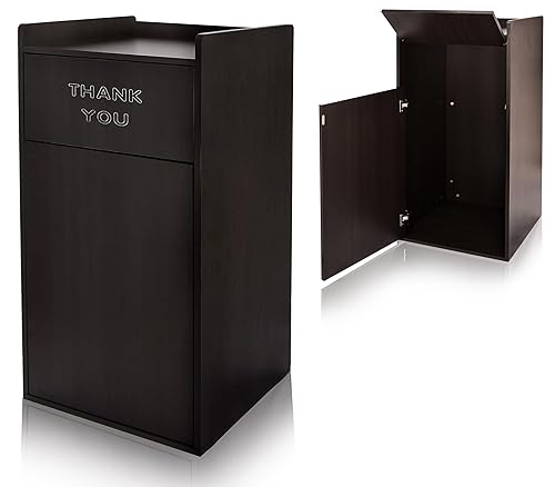 Alpine - Bote de basura para restaurante  Bote de basura comercial de 40 galones, receptáculo de basura interior con soporte para bandeja para