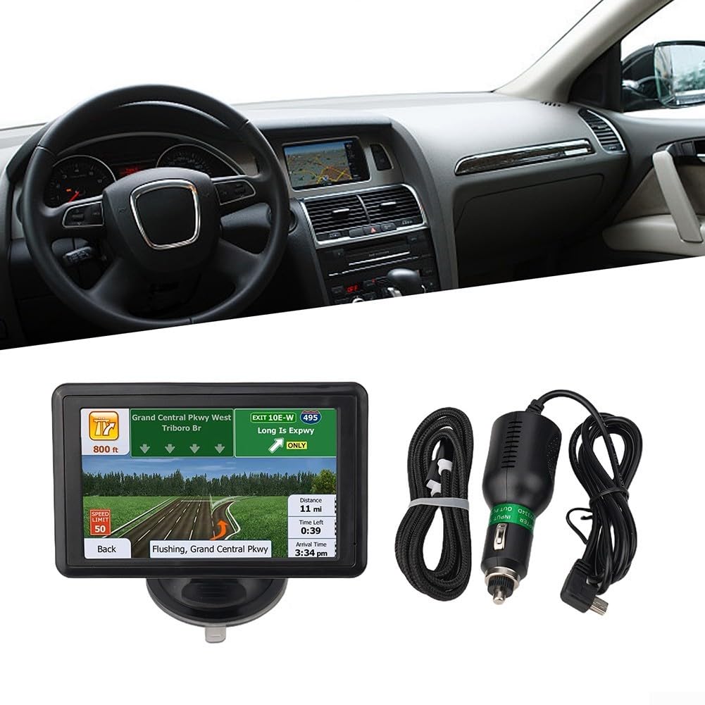 Touch screen portatile del sistema di navigazione di GPS dell'automobile con l'esposizione a 5 pollici, memoria 8GB