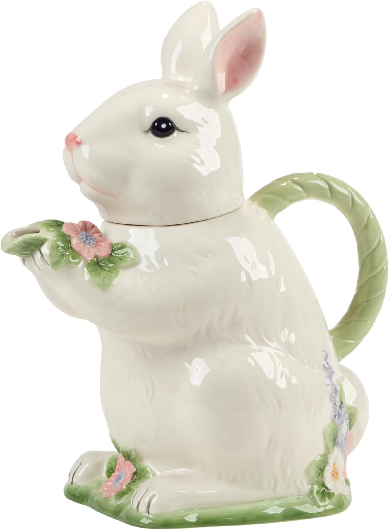 Easter Morning 3-D Bunny Teapot, 32 oz, Multicolor