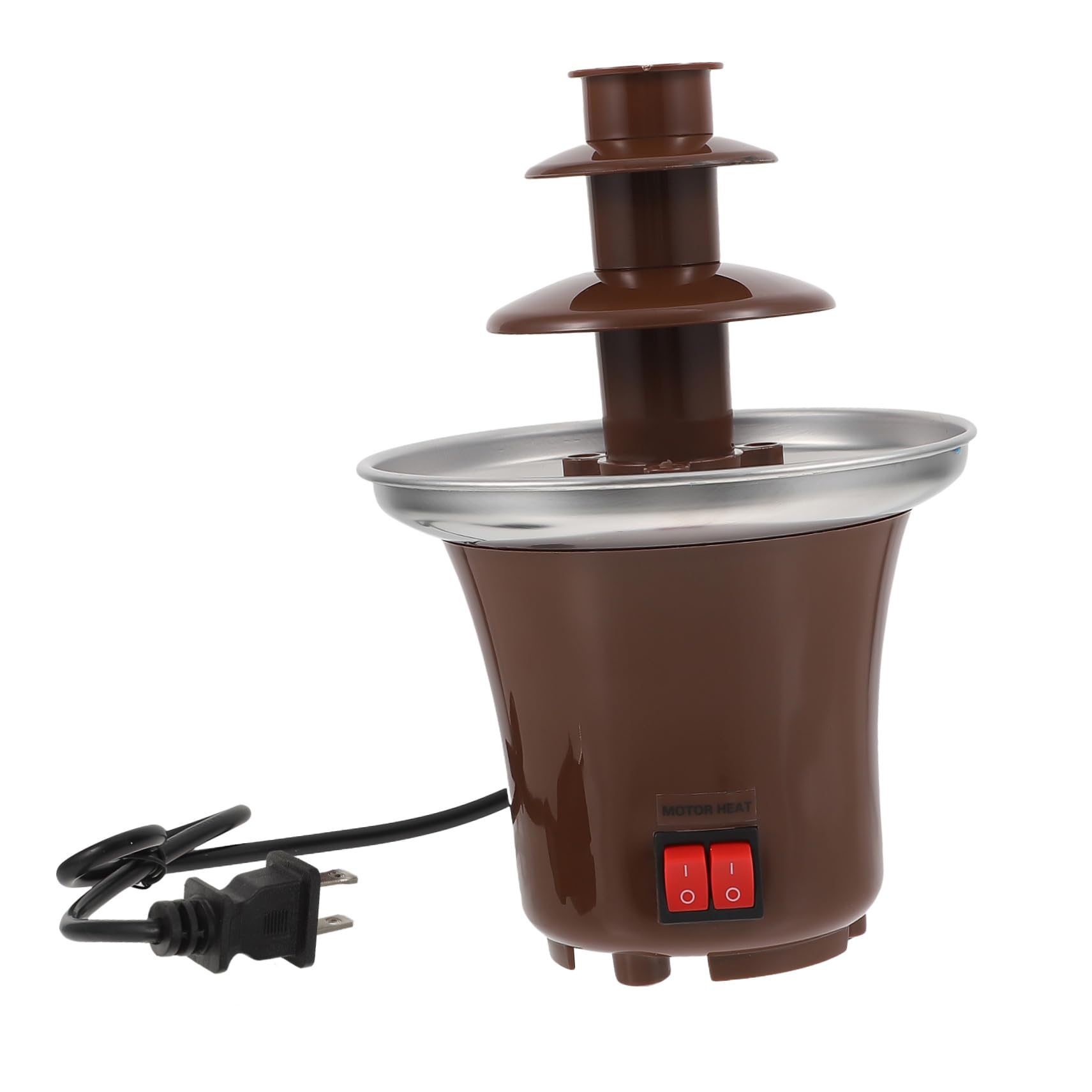 MUCKLILY Professional Four Chocolate Fountain Machine for Parties Reusable Chocolate Waterfall Maker for Weddings and Gatherings Easy Setup and Cleanup