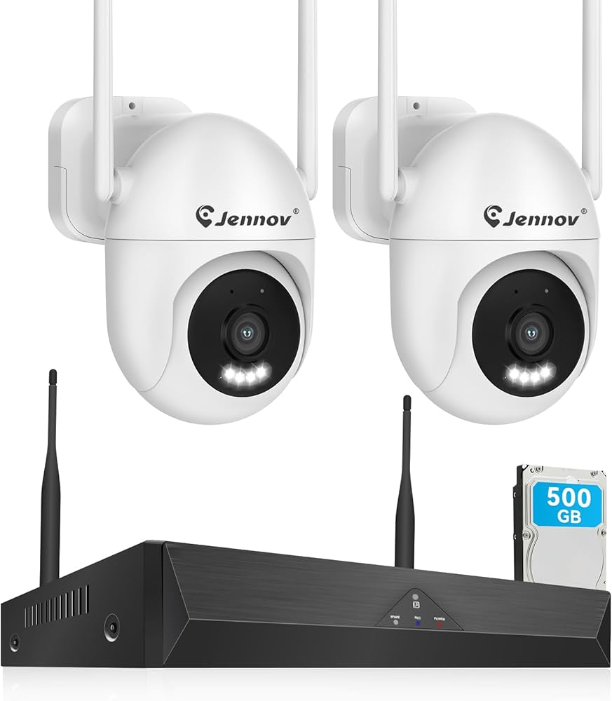 Amazon.co.jp: JENNOV 防犯カメラ 屋外 800万画素対応可 360°広角撮影