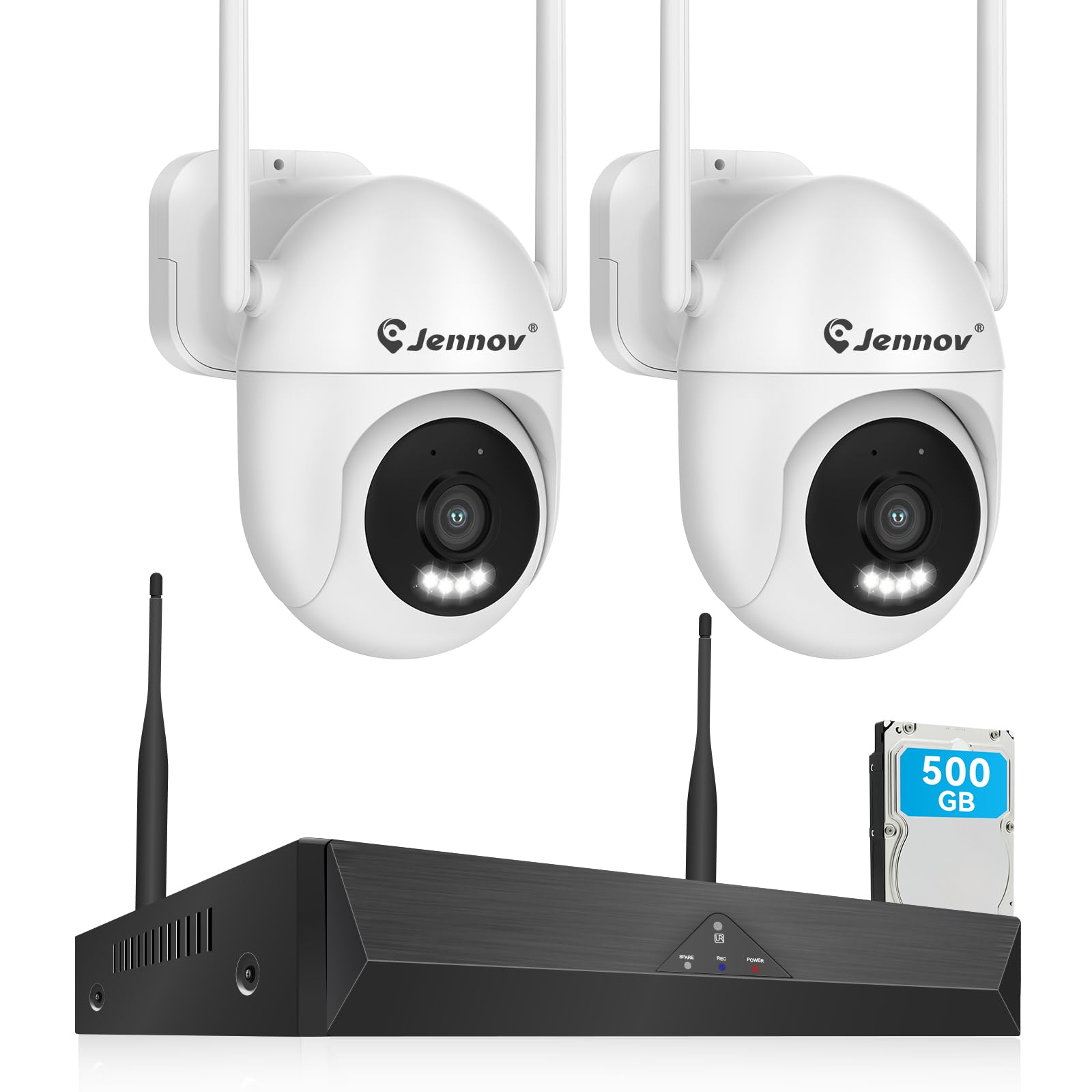 JENNOV 防犯カメラ 500万画素 4台セット 3TB HDD内蔵　ほぼ新品 JENNOV 防犯カメラ 500万画素 4台セット 3TB HDD内蔵ほぼ新品