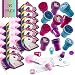 Favinor™ Unicorn Stationary Party Souvenirs Favors 36 Gift Pack – 12 Mini Notebooks – 12 Feather Pens – 12 Stampers – Kids Birthday Party Supplies Bulk Set - Ideal As Party Favor, Reward Prizes, carnival And Events