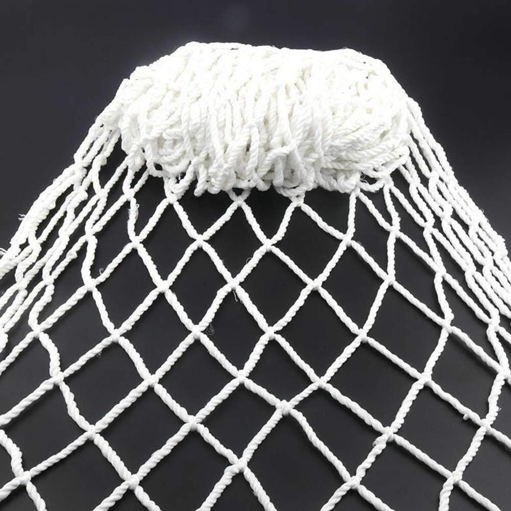 Red de seguridad infantil de nailon blanco anticaídas para escaleras, red de escalada al aire libre, barandilla de protección infantil, 3 x 5 m (malla de 10 cm) para gatos y niños