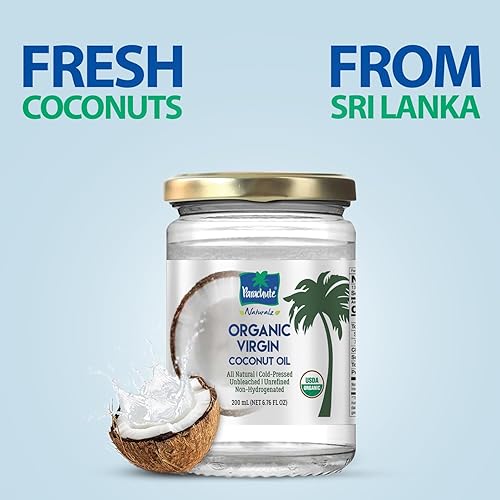 Miniatura 5 de Parachute Naturalz Aceite de coco virgen  Aceite de cocina 100% orgánico, aceite para el cabello y aceite para la piel, prensado en frío,