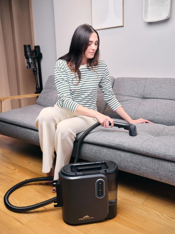 ETA Steam Clean I 13kPa I Limpiador de vapor multifunción, limpiador de alfombras, limpiador de tapicería, limpiador de manchas para alfombras, sofá, tapicería, escaleras, coche, 4 modos de limpieza